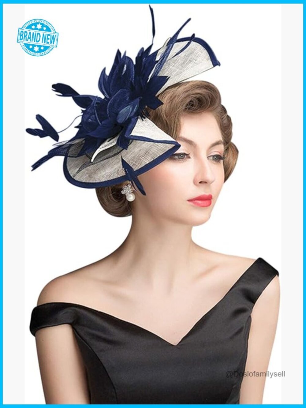 Sinamay Fascinator Hat Floral Feather Pillbox Derby Headband Clip Wedding Tea